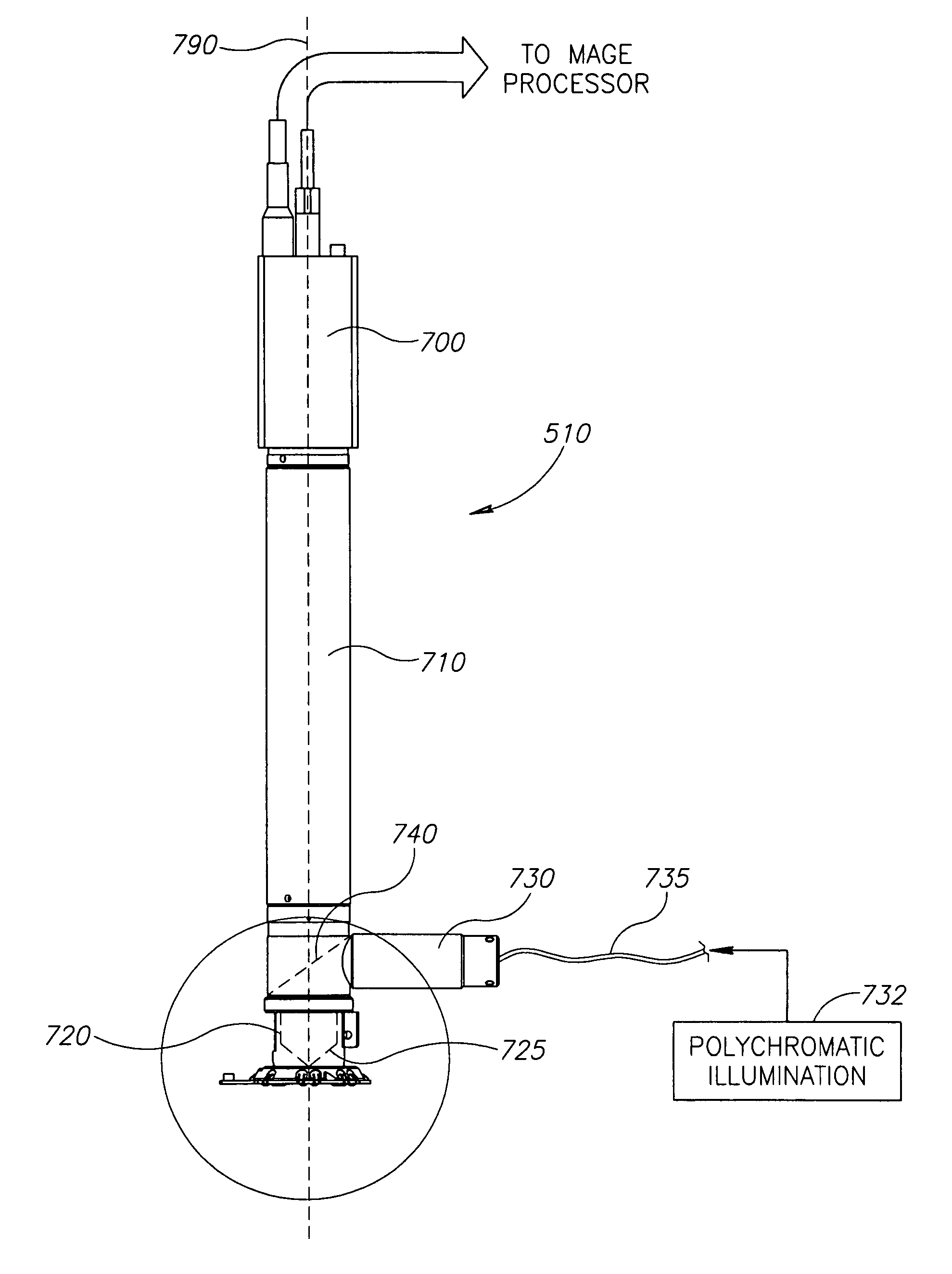 System and method for inspecting patterned devices having microscopic conductors