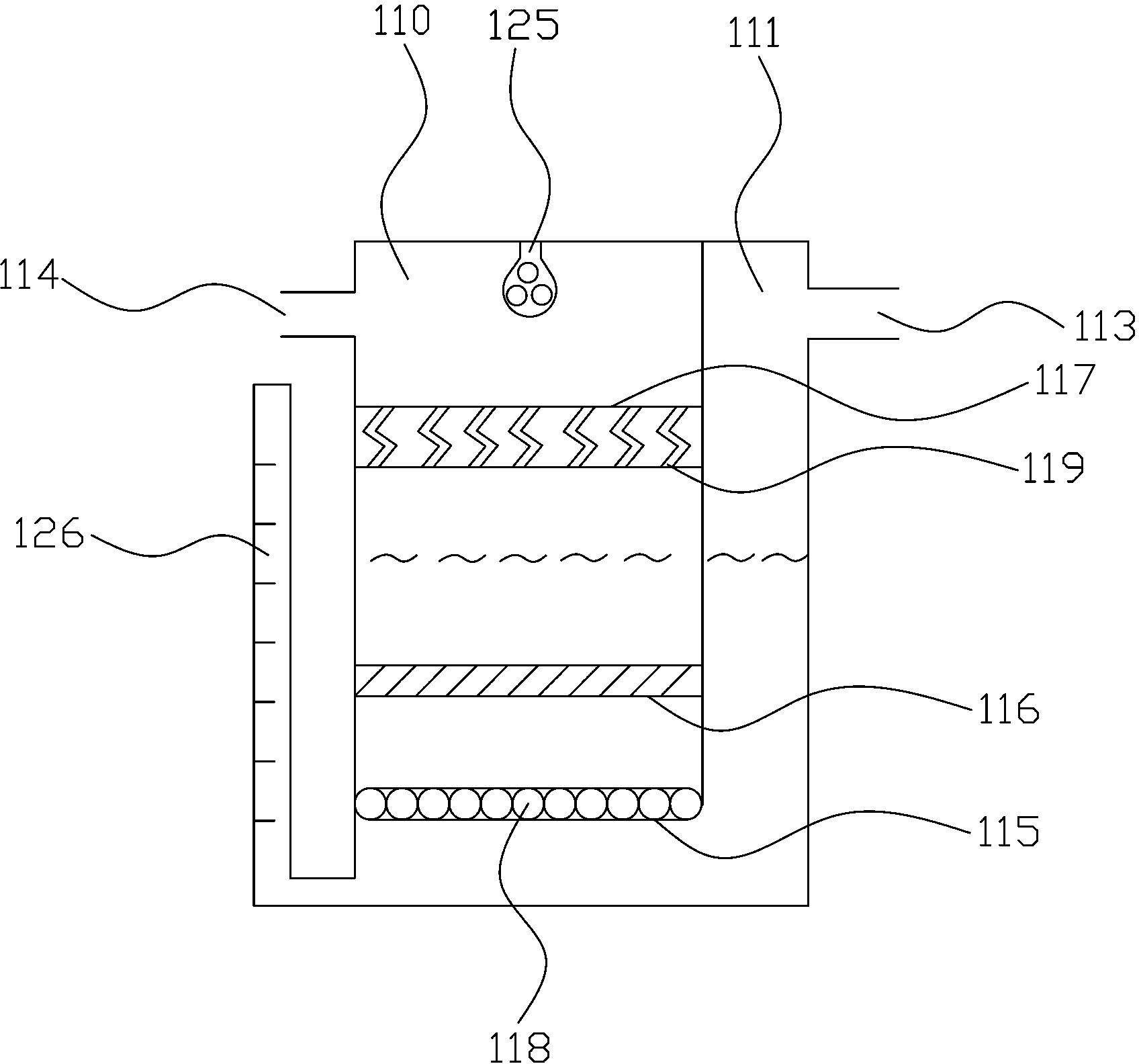 Concentrated acid mist purifying device