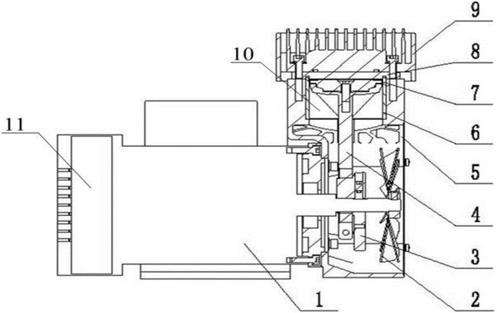 Oilless compressor and auxiliary compressor set