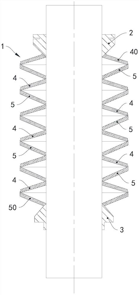 Disc spring assemblies, motorized spindles and processing equipment