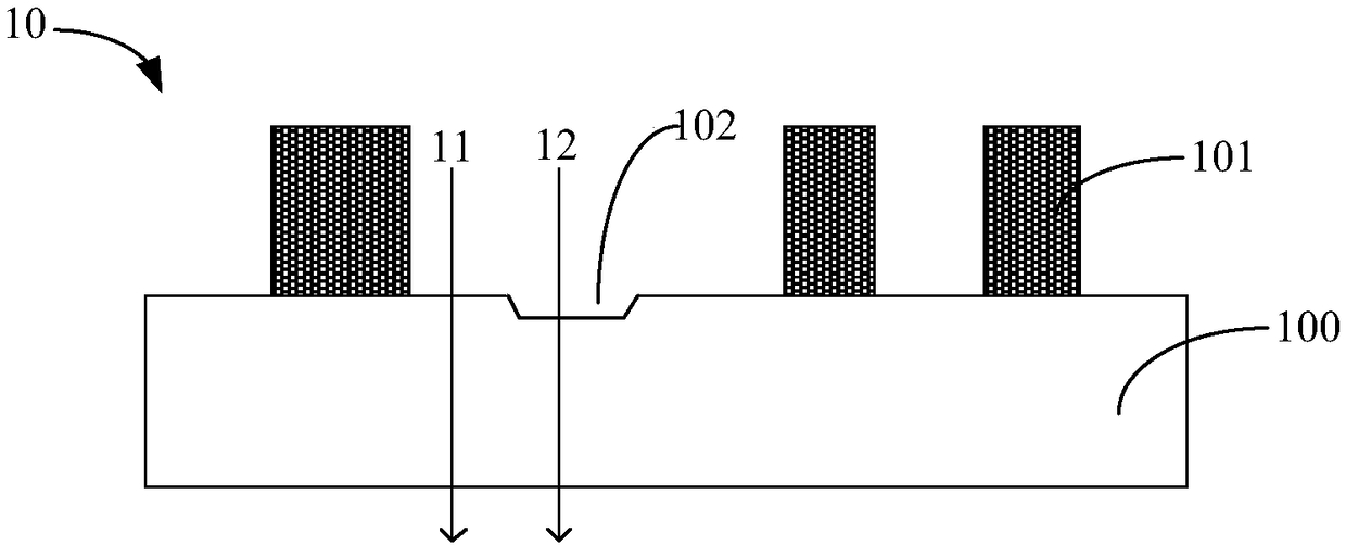 Photoetching mask and recovery method for defect of same