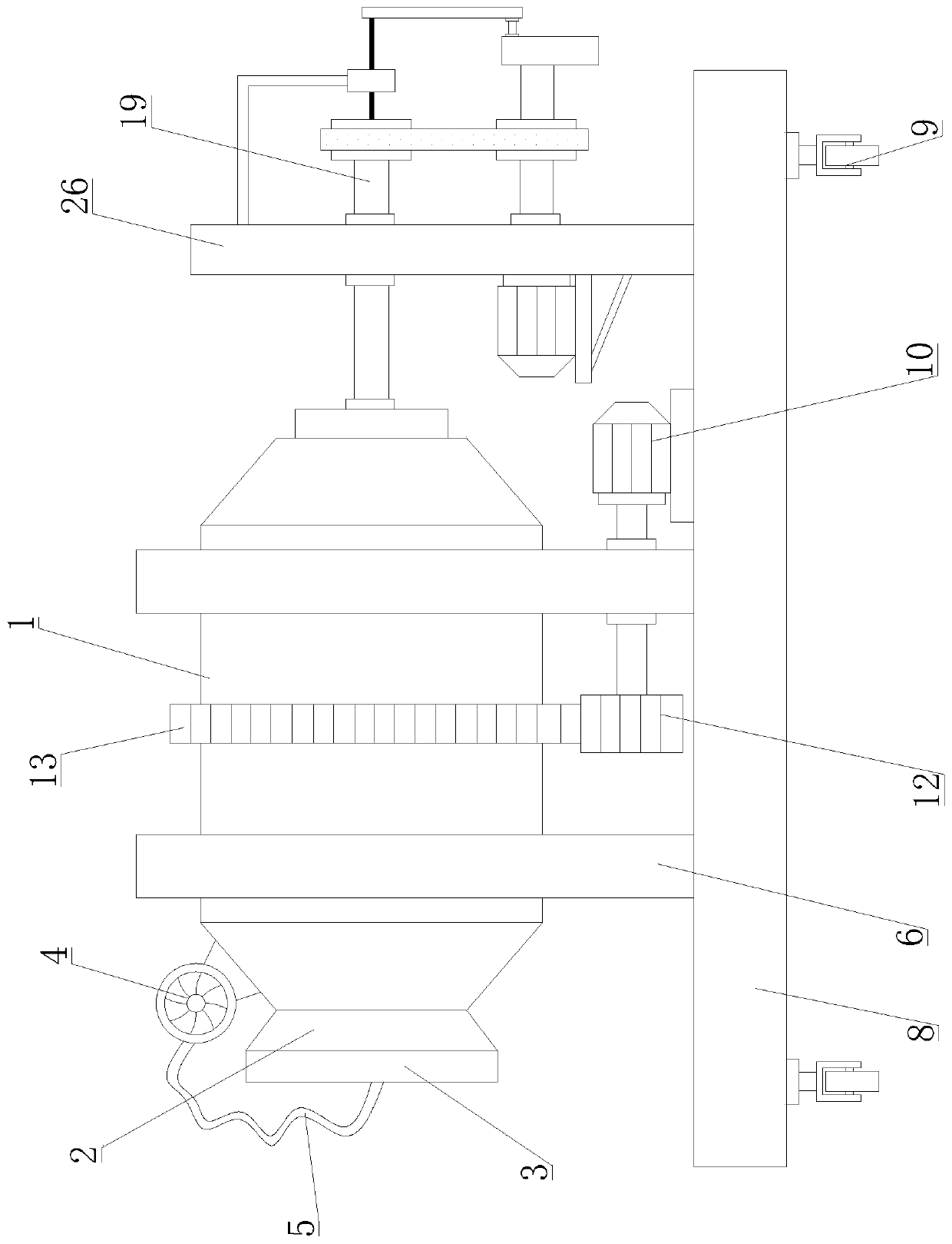 High-efficiency vacuum rolling and kneading machine for processing wild goose meat products