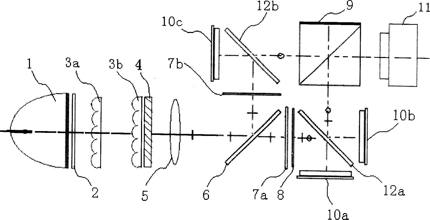 LCOS optical projection system