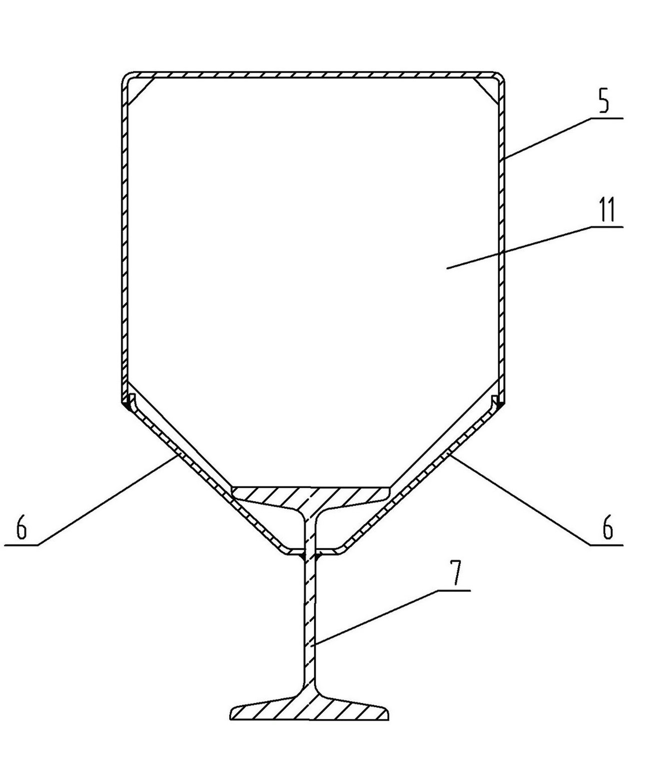 Main girder of single-girder crane