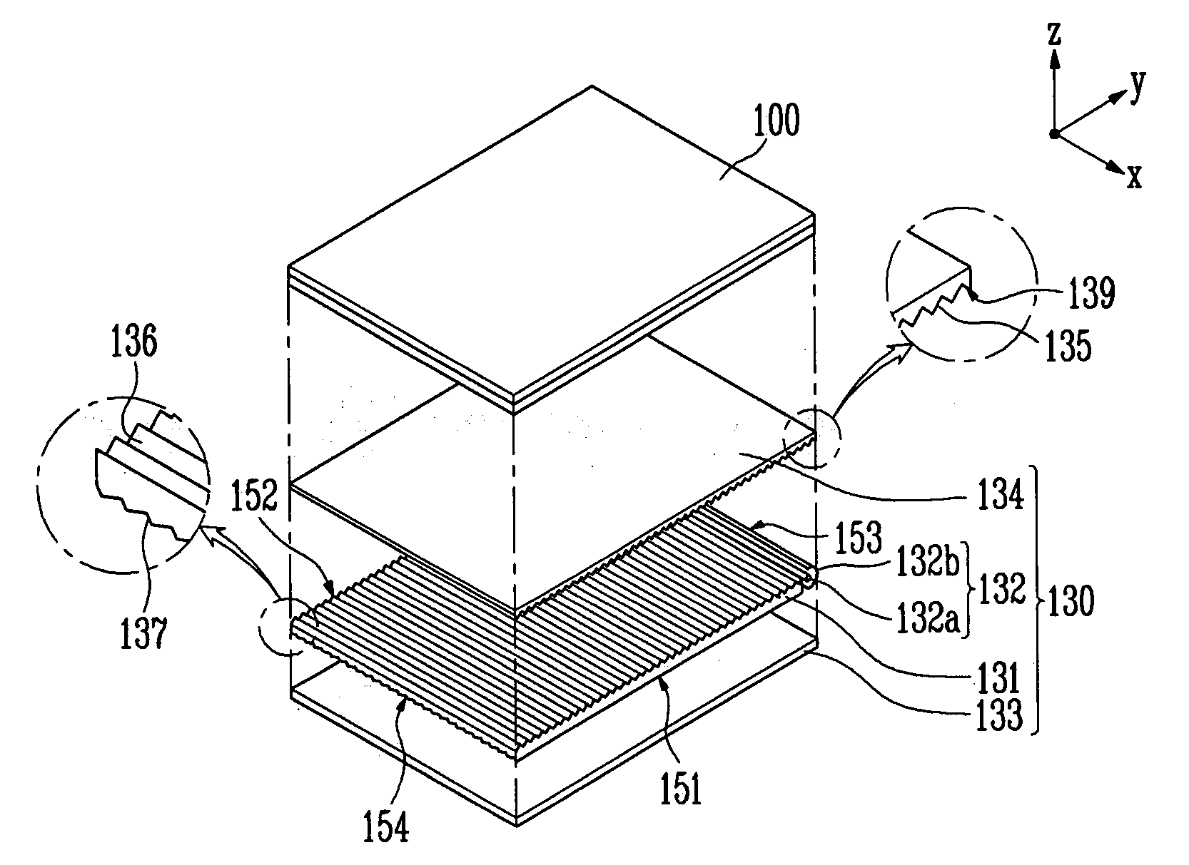 Light guide member and backlight unit including light guide member and methods of fabricating light guide members and backlight units