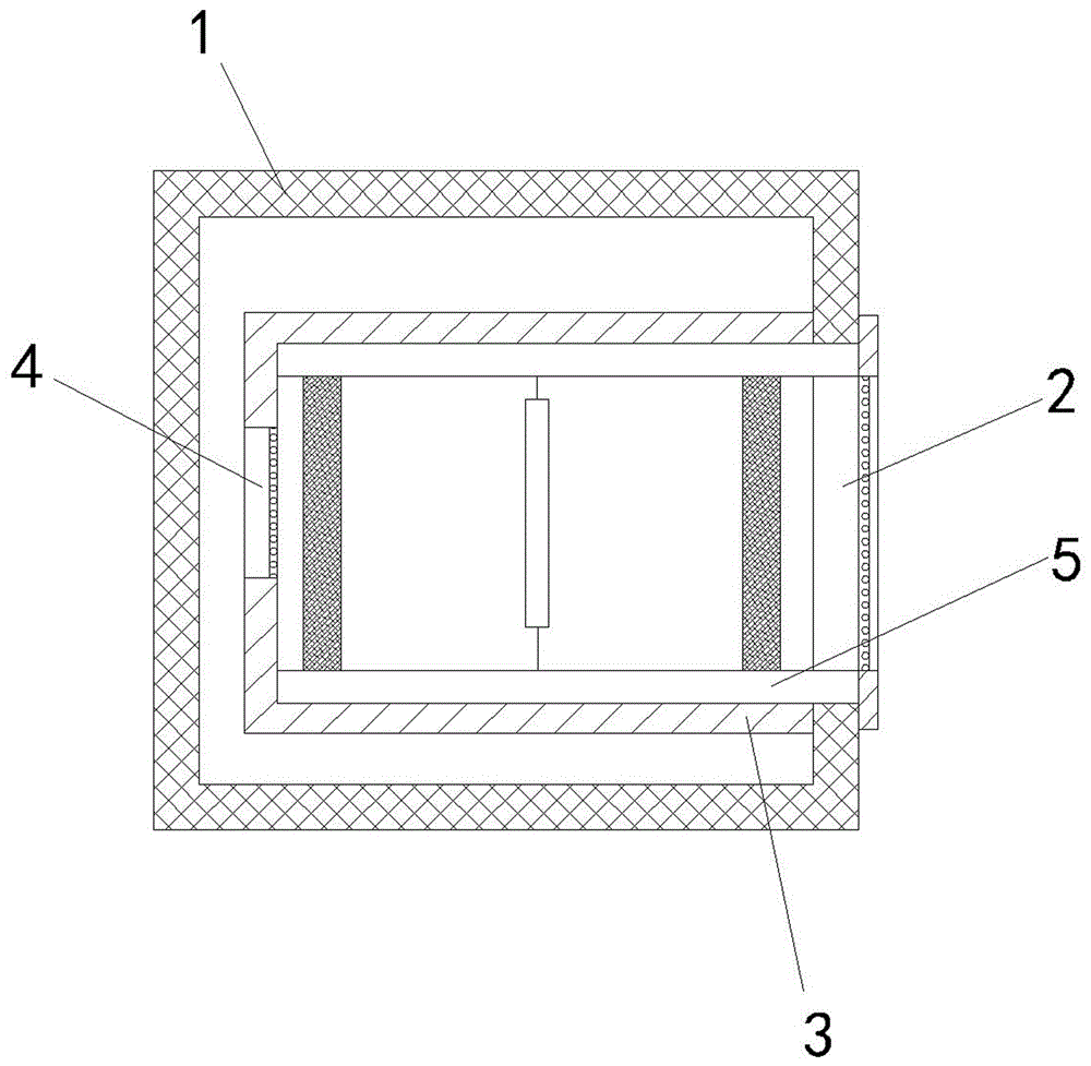 Disinfection structure of exhaust port of central air conditioner