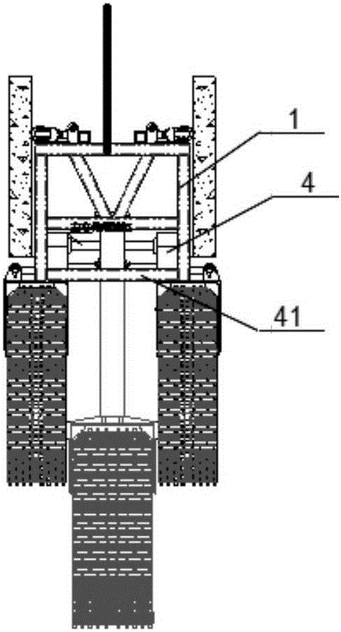 Triplet vertical component construction device, combination body and method