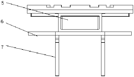 Staggered tooth form type holding platform