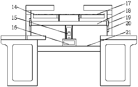 Staggered tooth form type holding platform