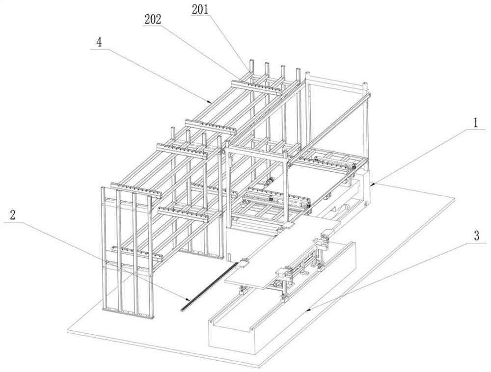 Scissor-type lifting mold-replacing trolley and full-automatic mold-replacing storage system thereof