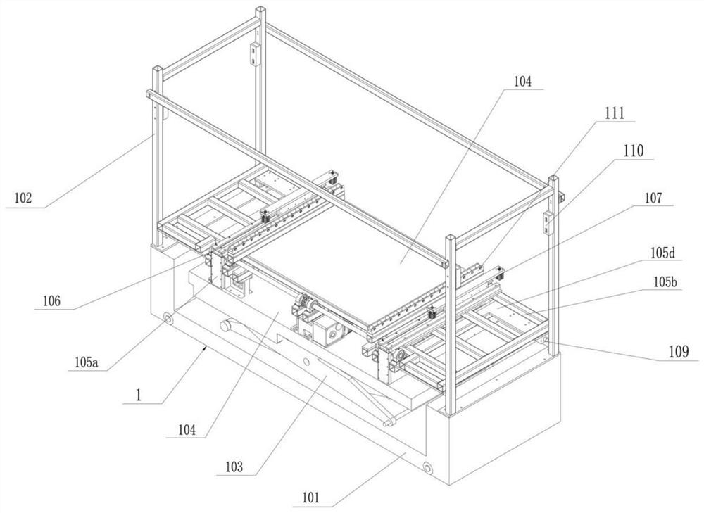 Scissor-type lifting mold-replacing trolley and full-automatic mold-replacing storage system thereof