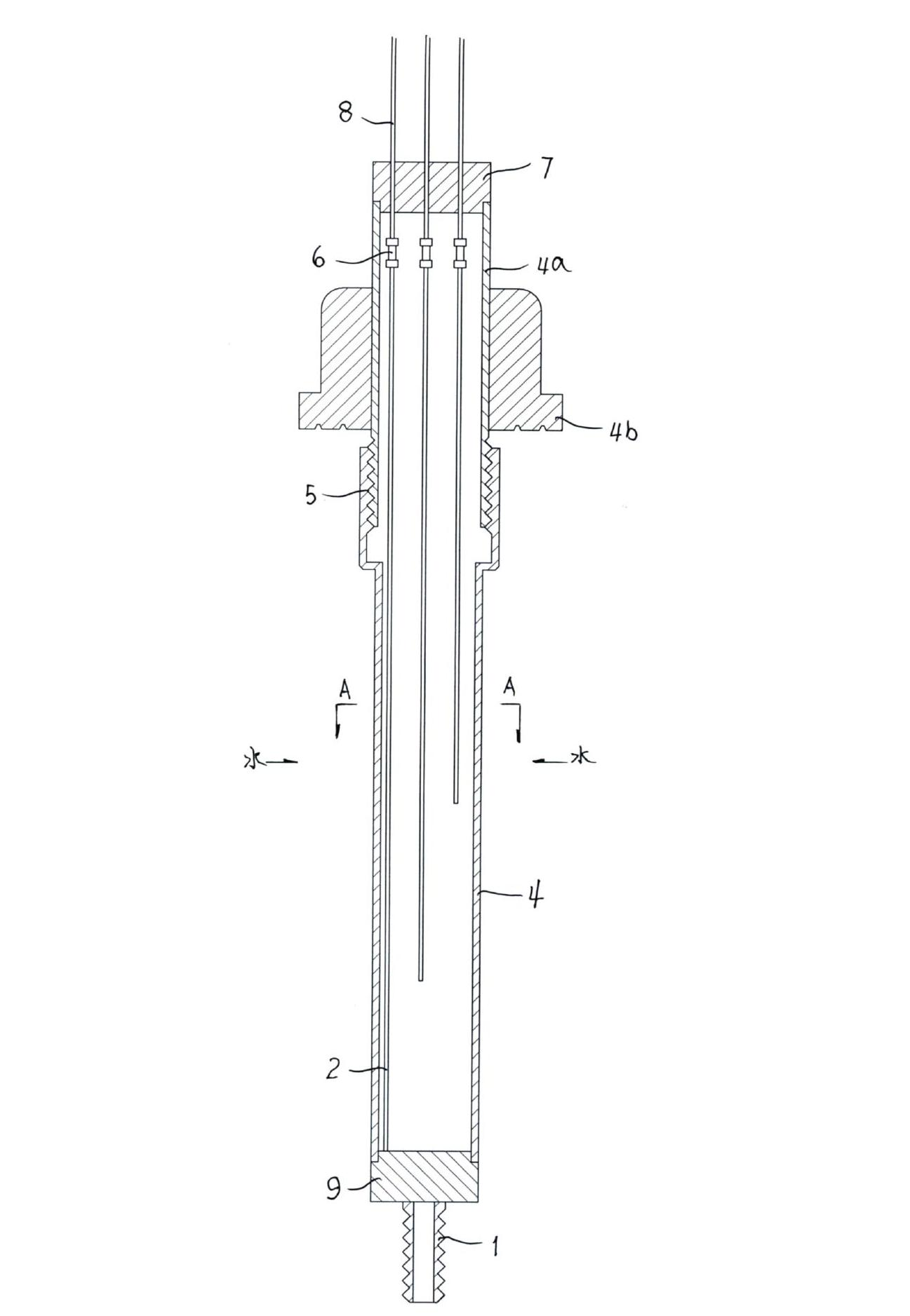 Integrated electric contact liquid level and liquid temperature measurement sensor