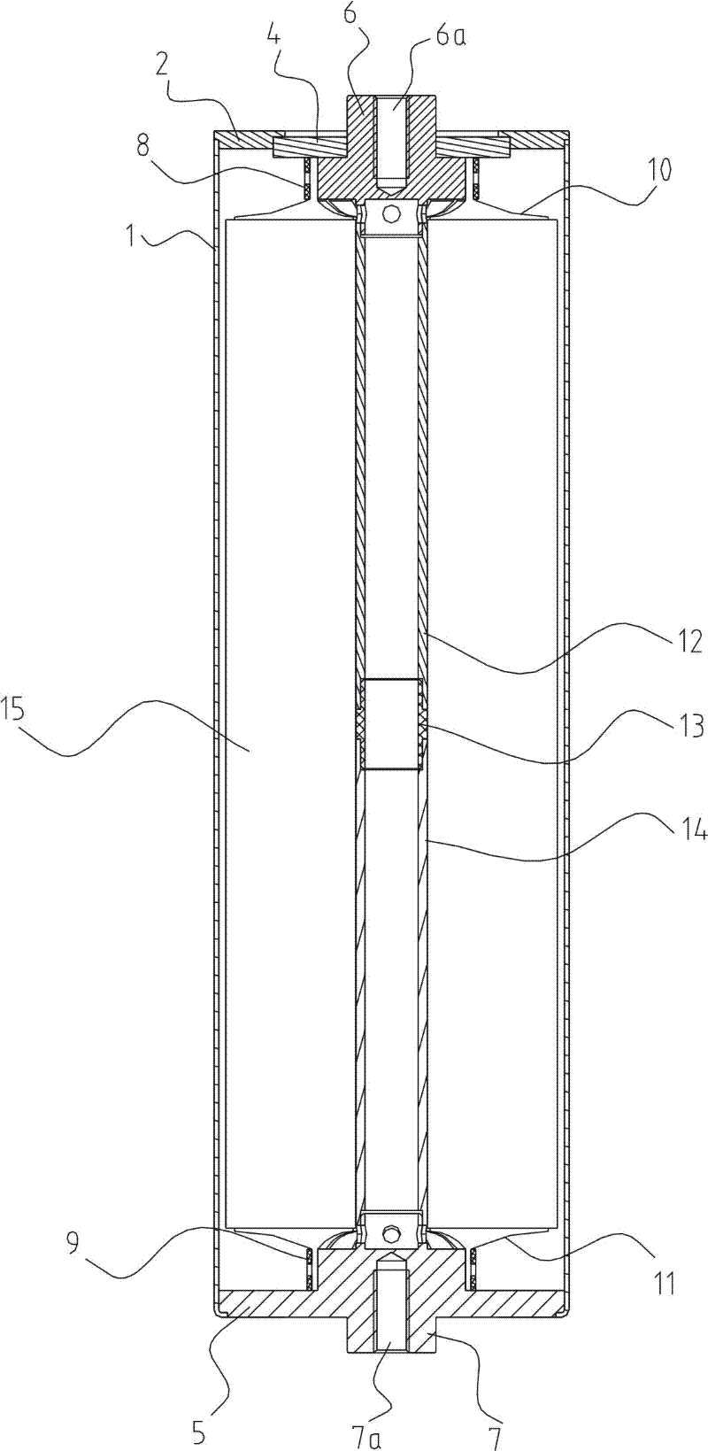 A cylindrical lithium-ion power battery