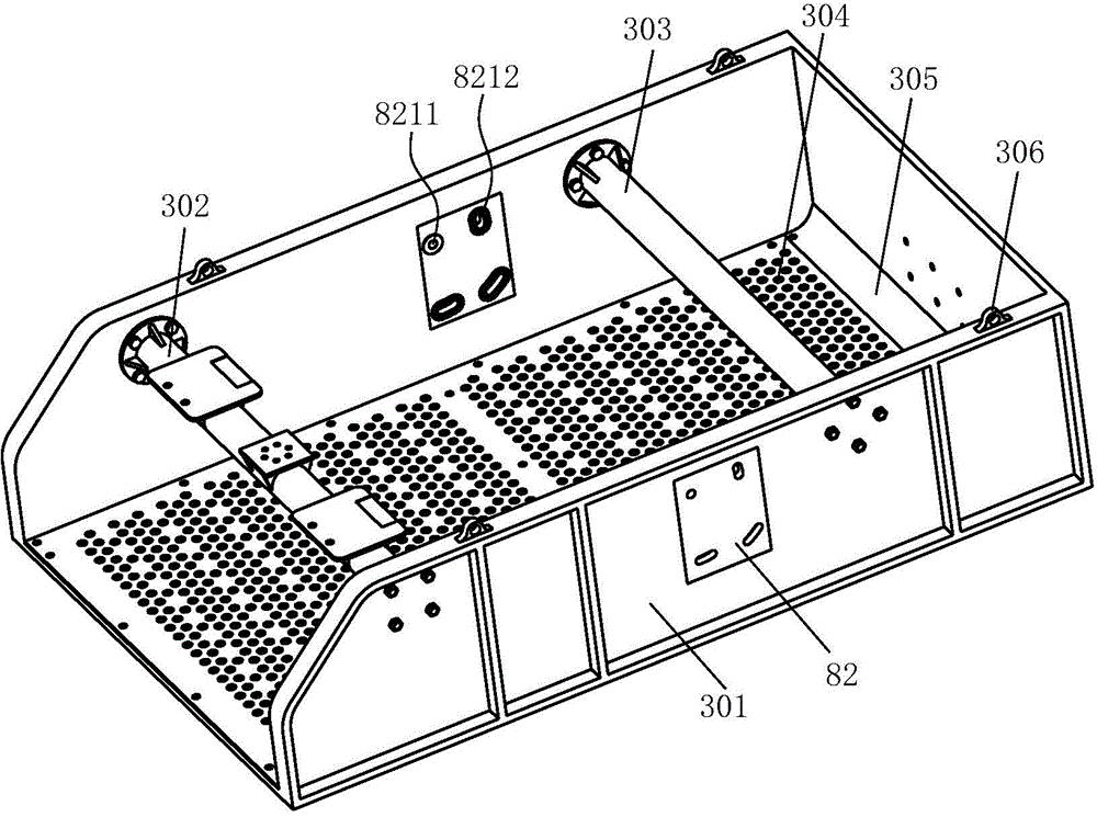 Series-parallel vibrating screen with five degrees of freedom