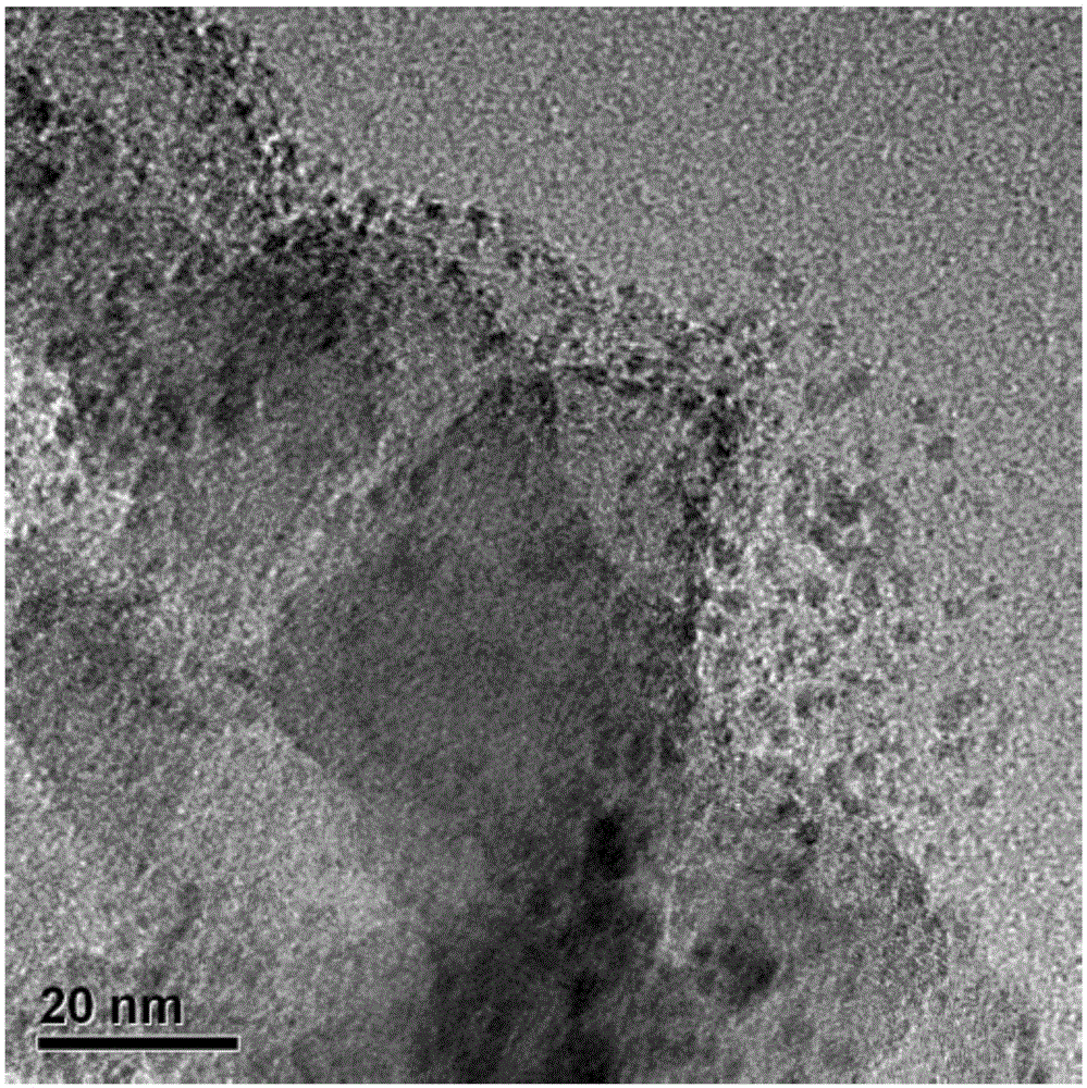 Ruthenium dioxide nanometer cluster/carbon composite material and preparation method thereof