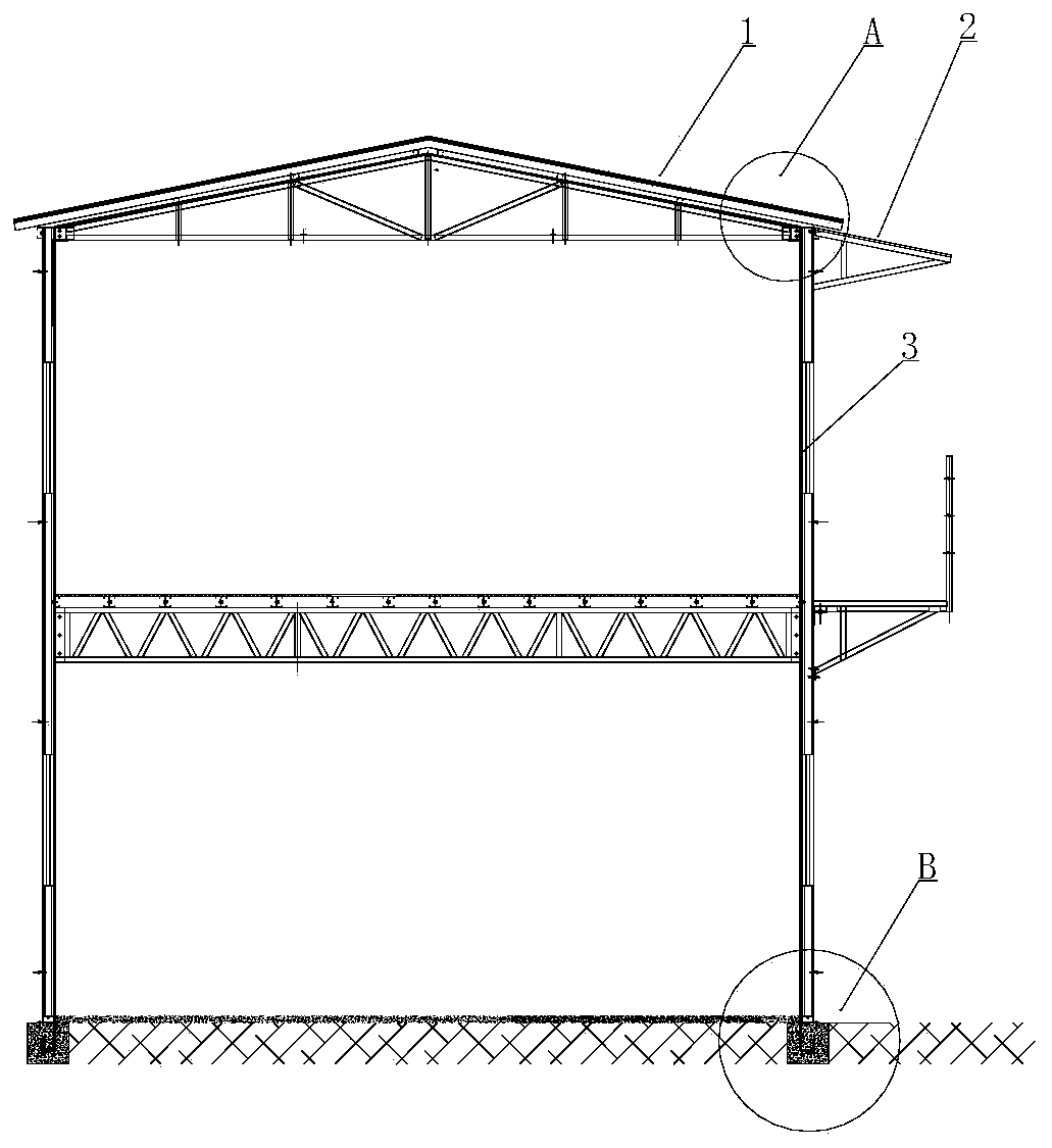 Rebuilding reinforcing construction method for rock wool portable house