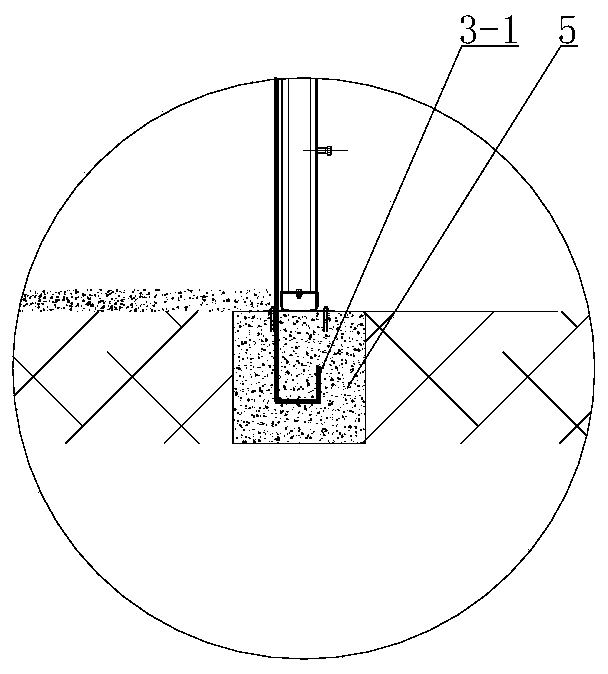 Rebuilding reinforcing construction method for rock wool portable house