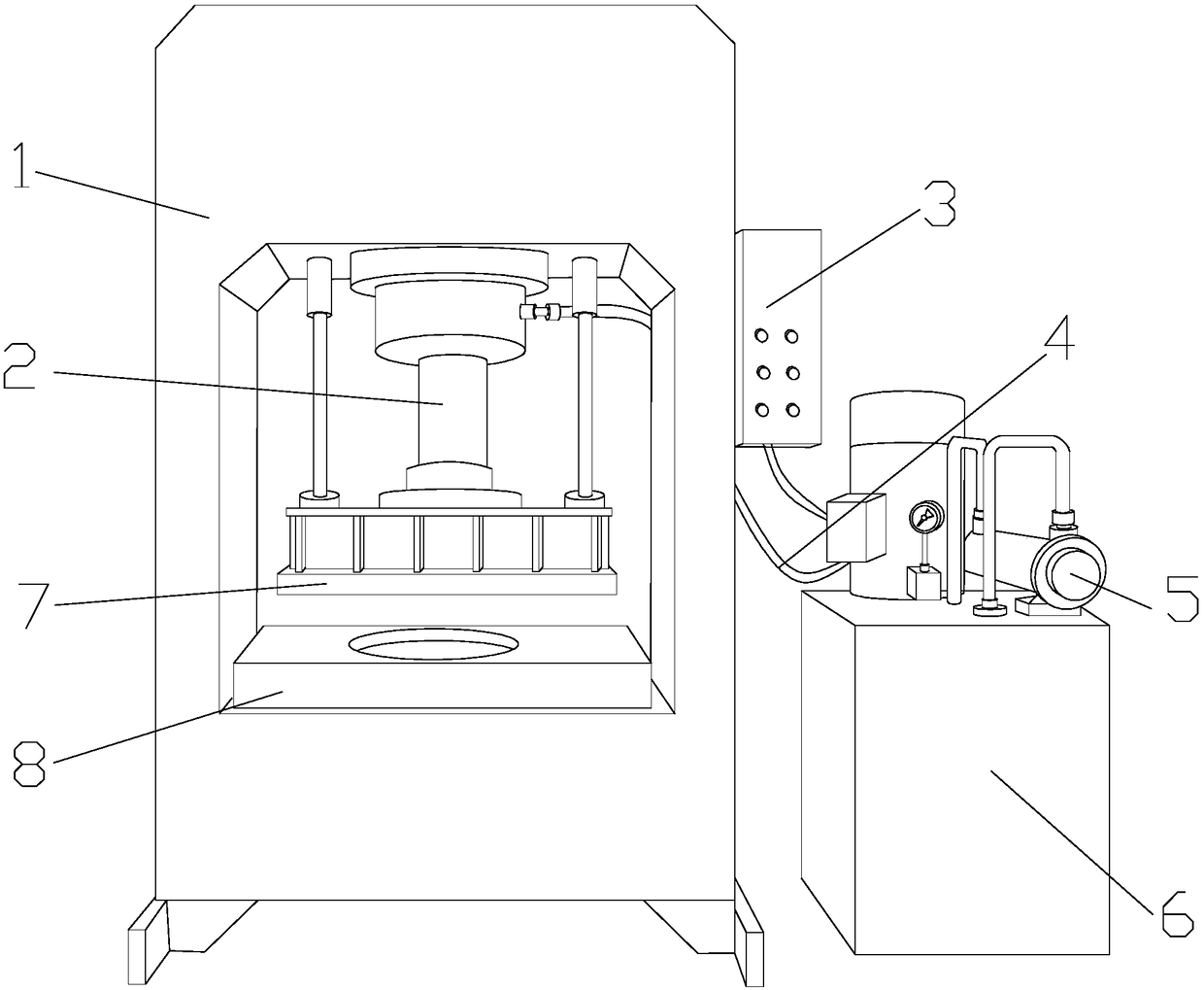 Ceramic sanitary ware moulding press