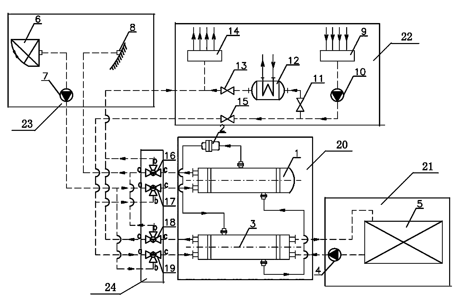 Efficient and energy-saving ship air conditioning system