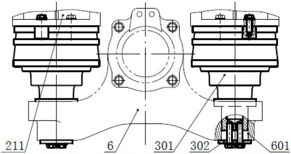 Electric driving bogie for subway engineering vehicle