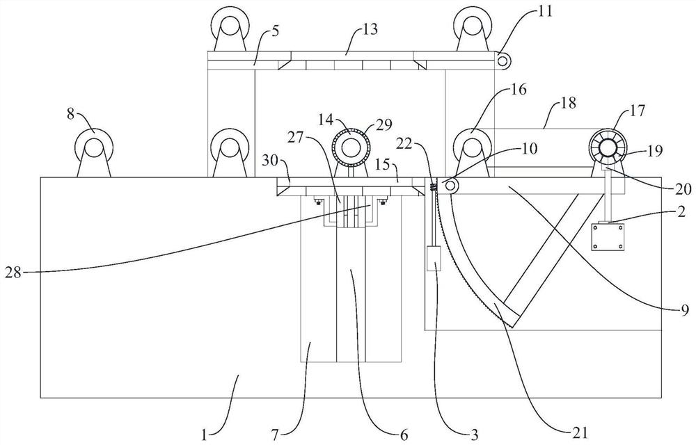 Conveying, guiding and separating device for steel production and processing