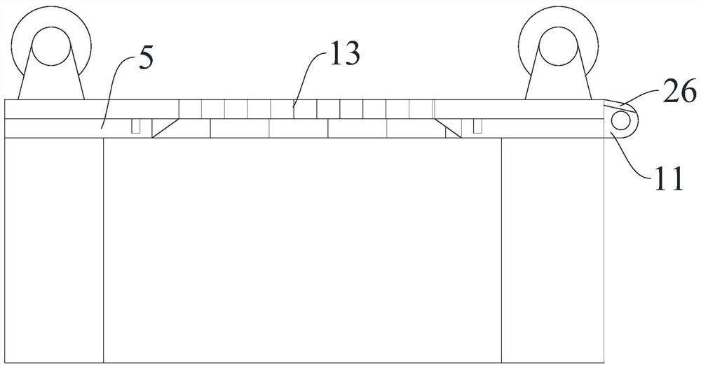 Conveying, guiding and separating device for steel production and processing