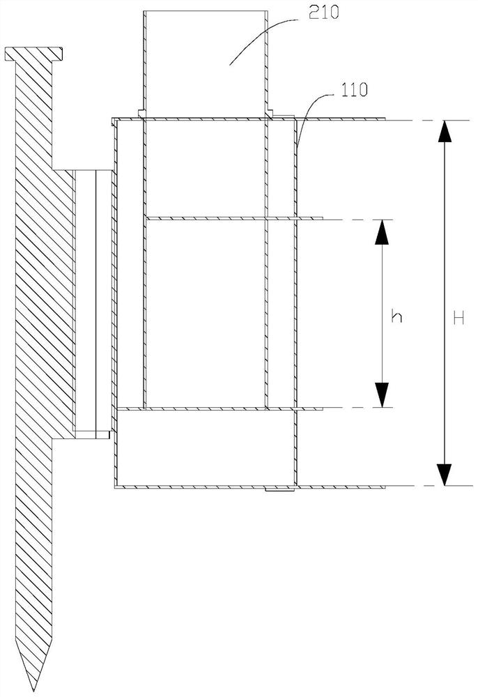 Accumulated snow layer density measuring device