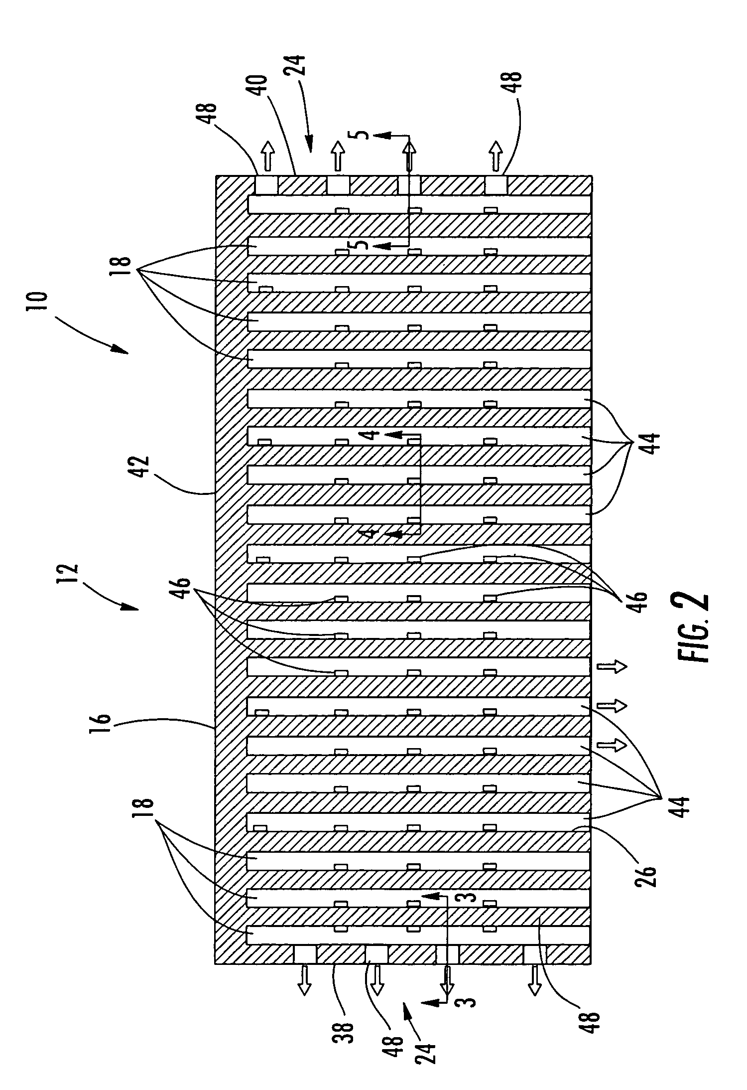 Vortex cooled turbine blade outer air seal for a turbine engine