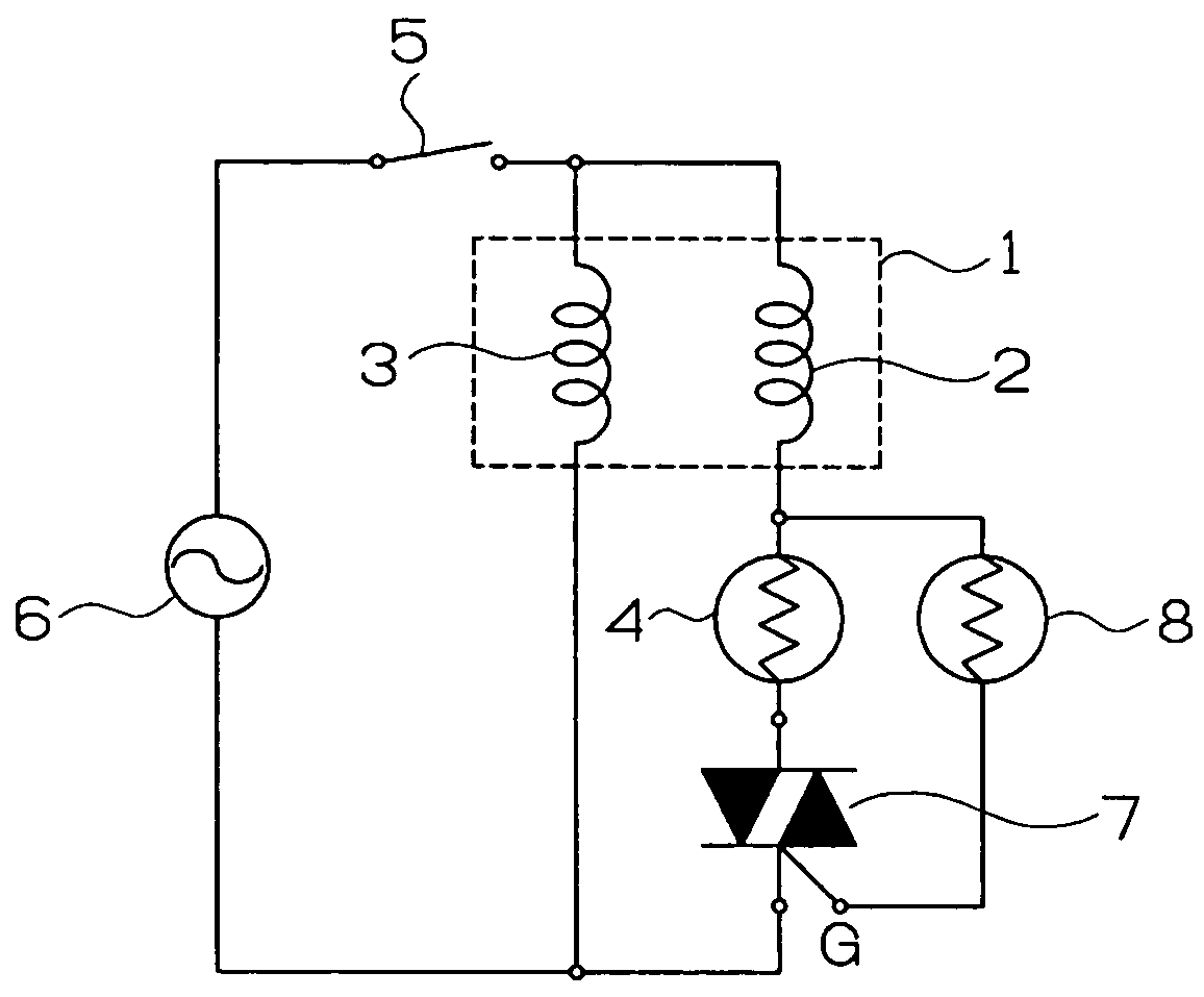 Starting circuit for single-phase induction motor