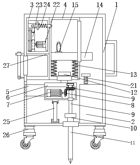 A simple and convenient rock drilling machine