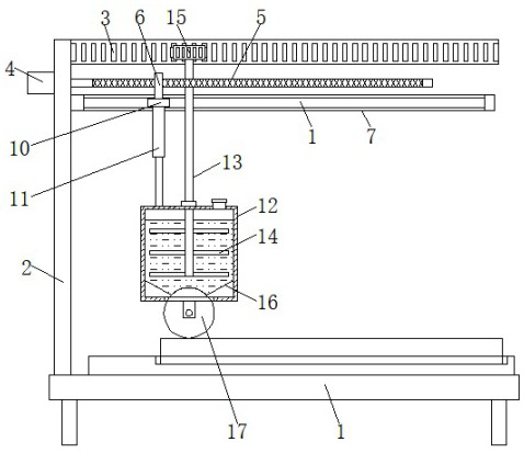 Hot flattening device for film laminating processing