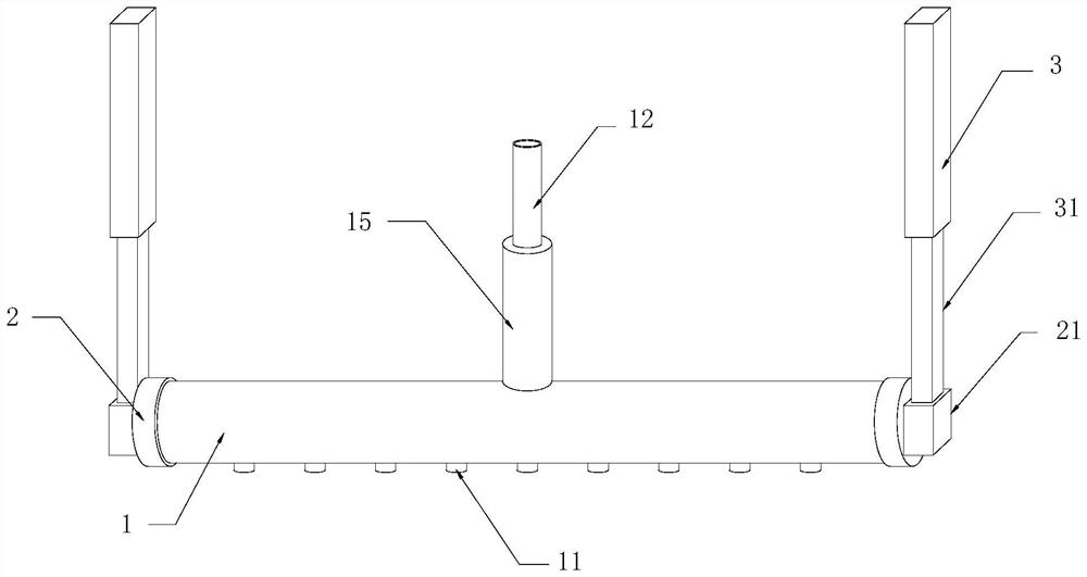 Automatic water spraying fire extinguishing device for high-rise building