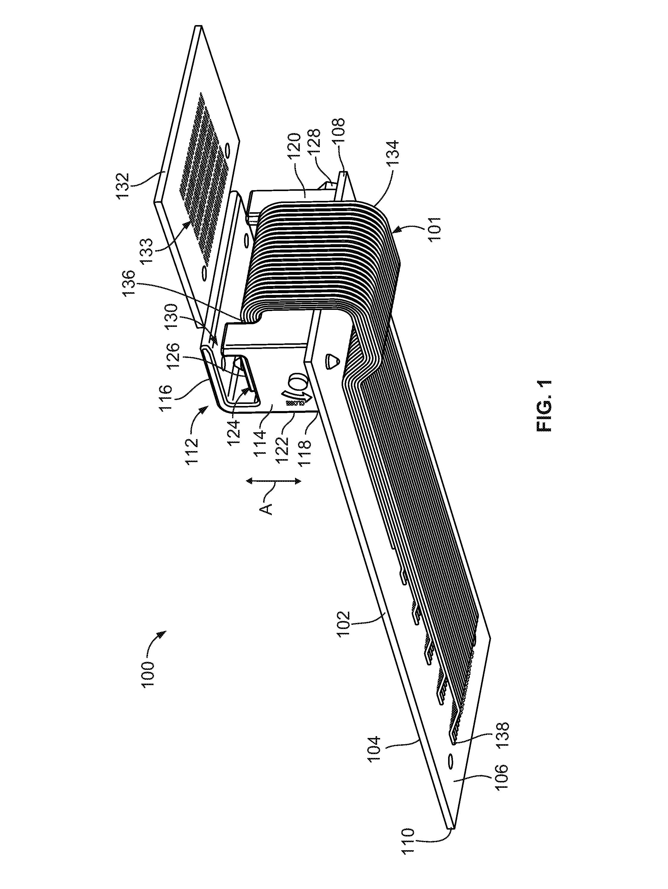 Connector assembly having a cable