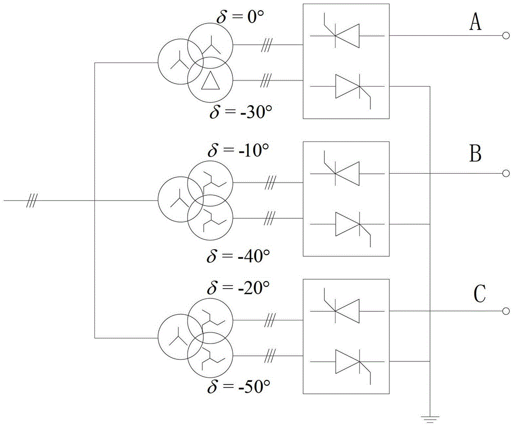 An Improved AC/AC Converter System Using Phase-shifting Transformer