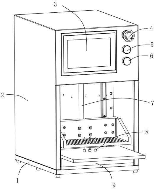 Touch key service life testing machine