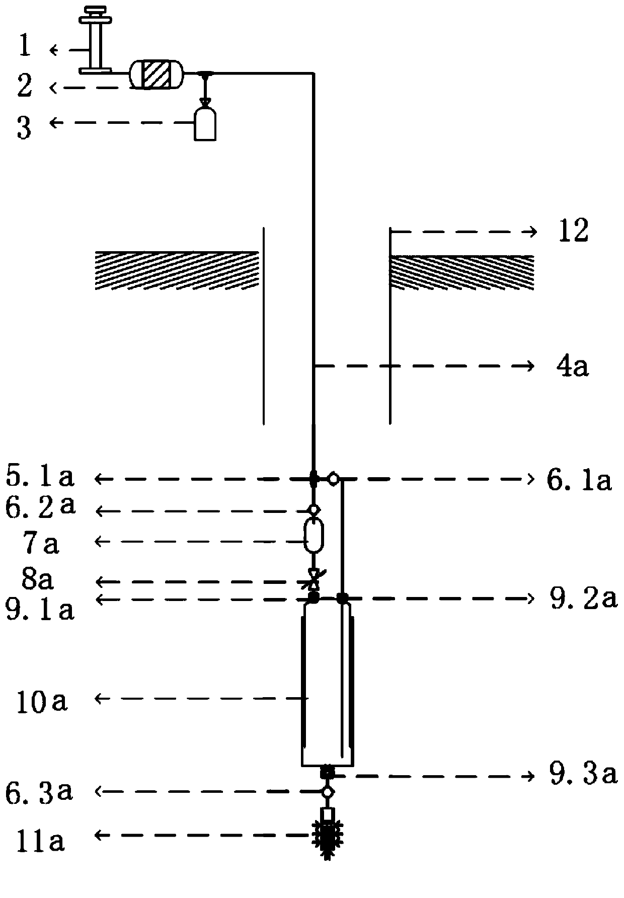 Underground water single-tube pulse stratified sampling device based on gas drive principle