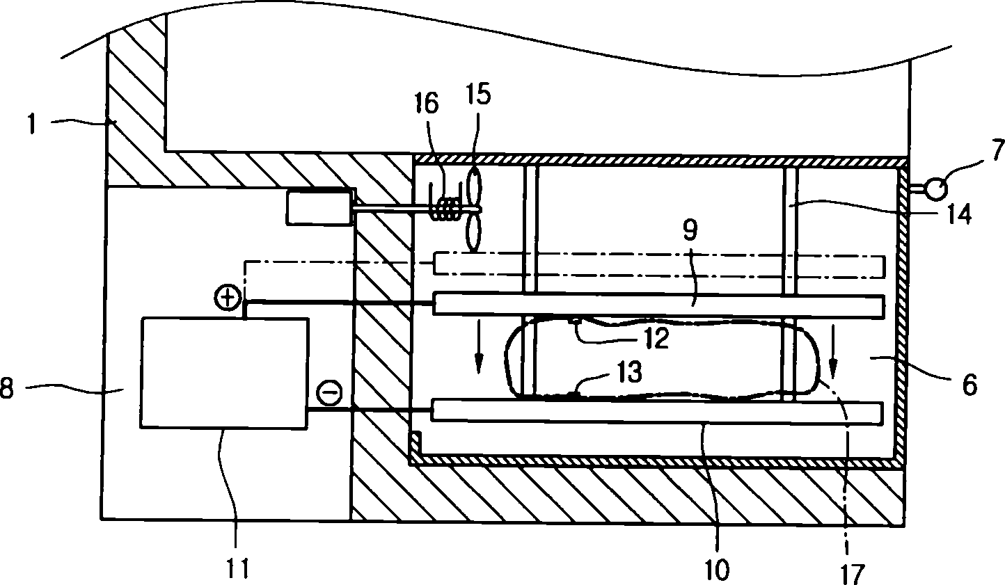 Defrosting apparatus of refrigerator