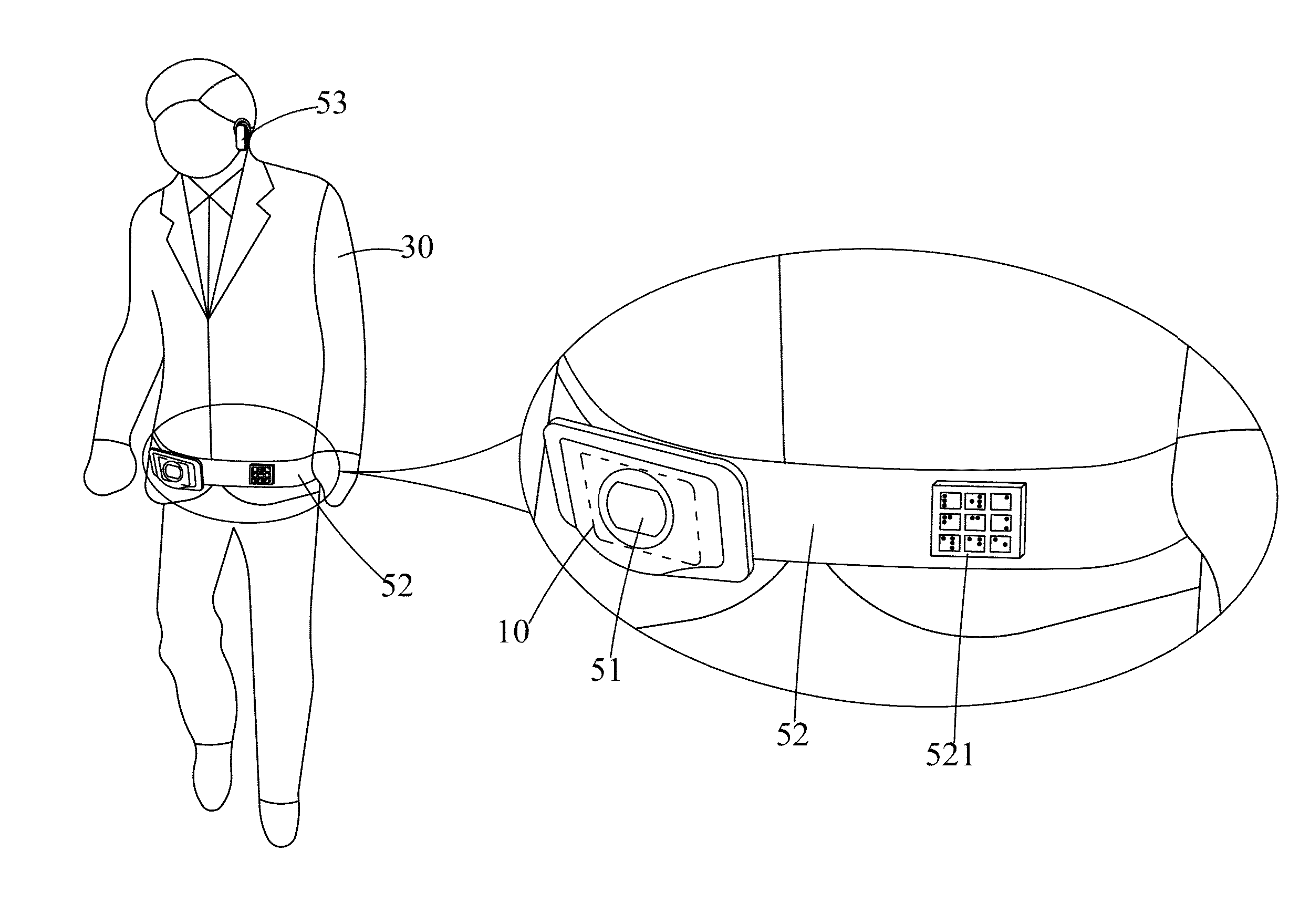 Guide System Having Function of Real-Time Voice Response for the Visually Impaired and Method Thereof