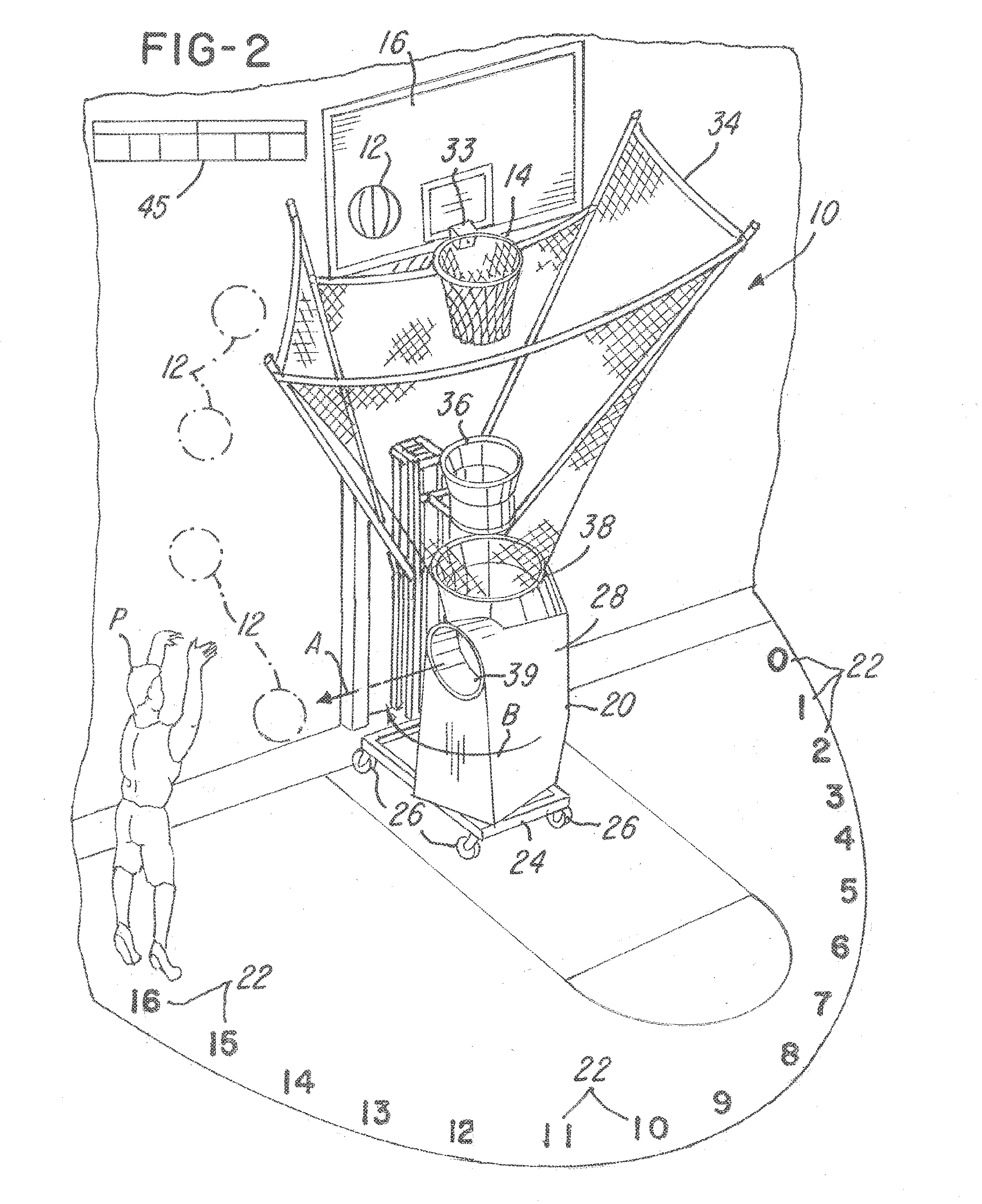 System and method for improving a basketball player's shooting including a tracking and control system for tracking, controlling and reporting statistics