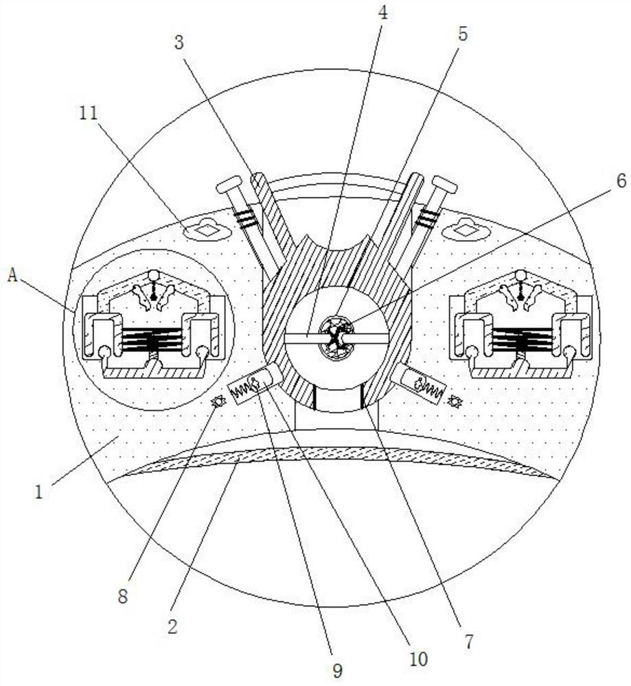 Vertigo protection mechanism for cranial nerve injury patient