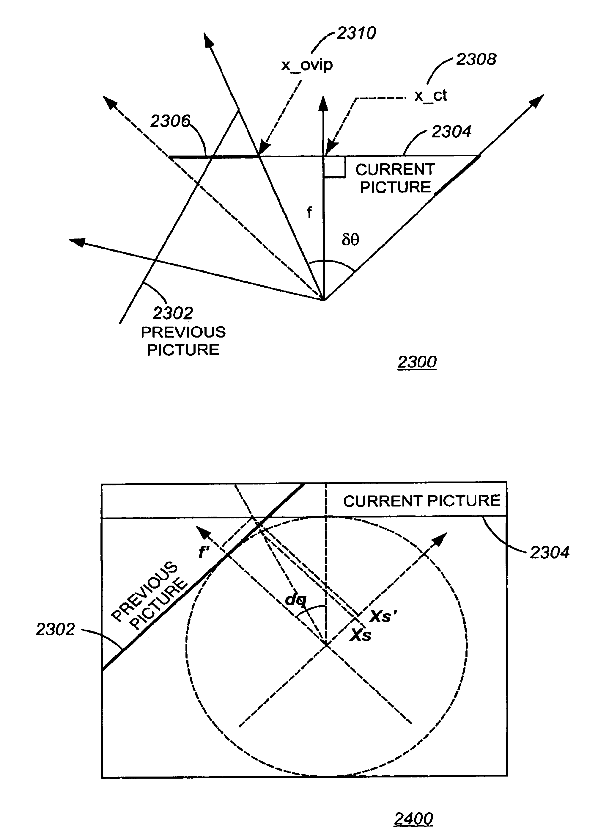 Perspective correction for preview area of panoramic digital camera