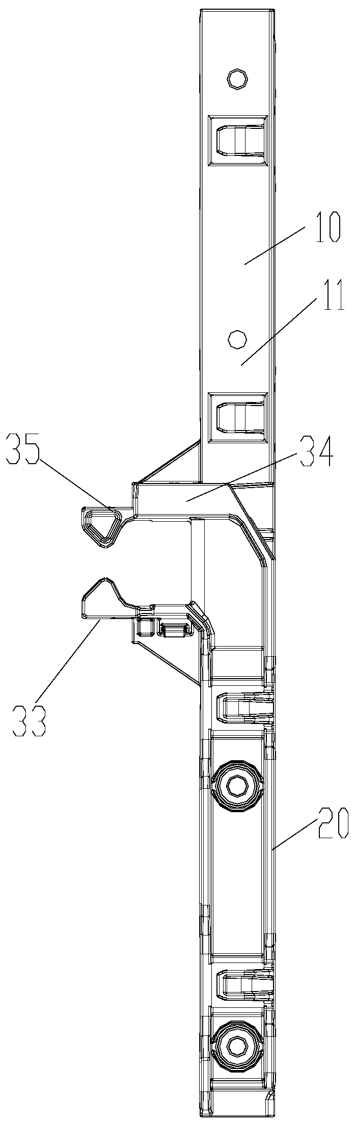 Wiring structure and air conditioner with same