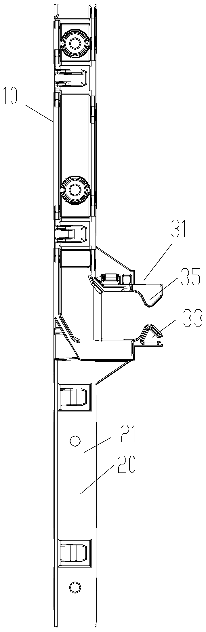 Wiring structure and air conditioner with same