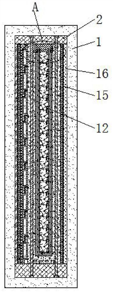 A fireproof and anti-seepage building enclosure structure and its construction method