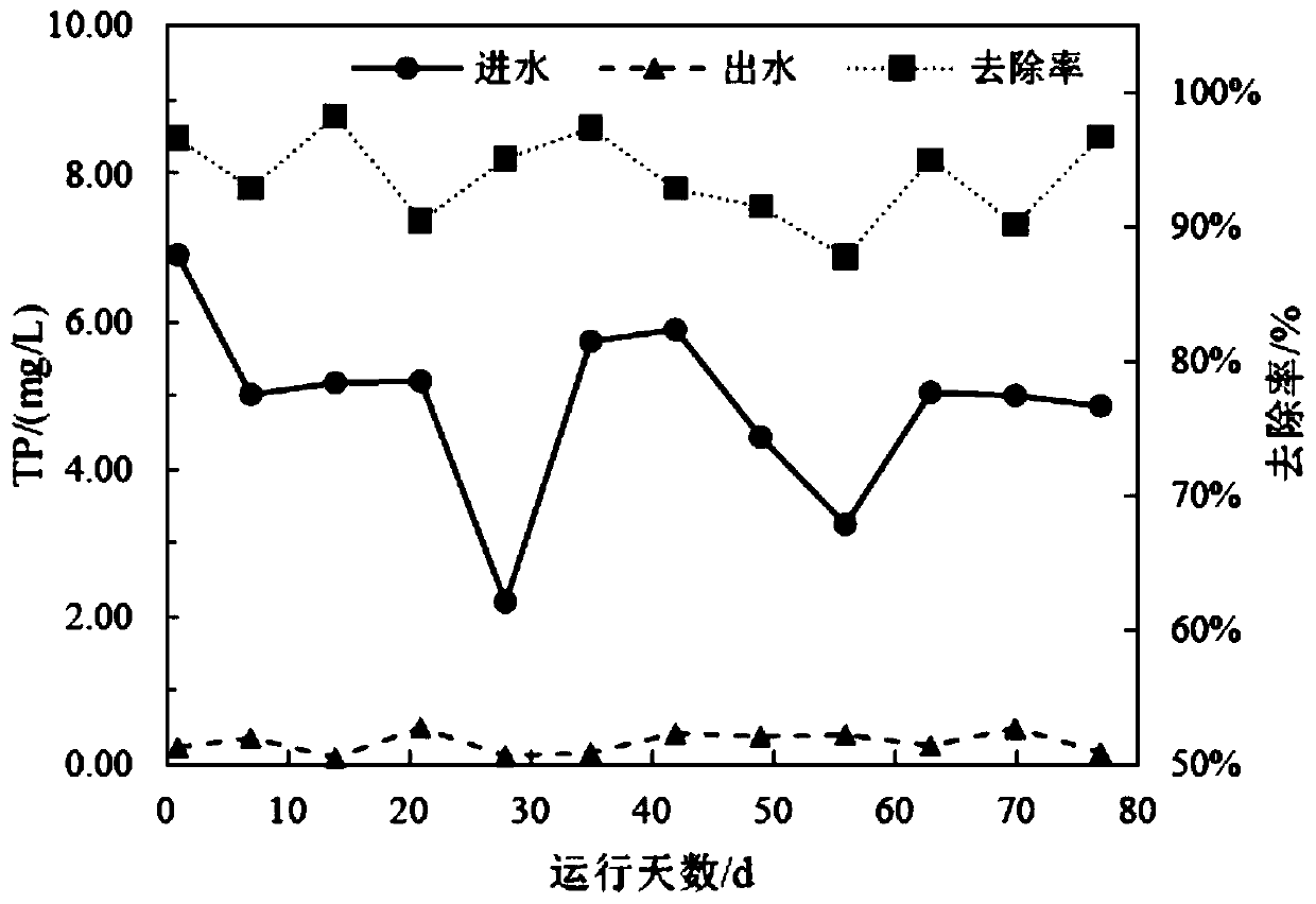 Method for removing and recovering phosphorus in sewage