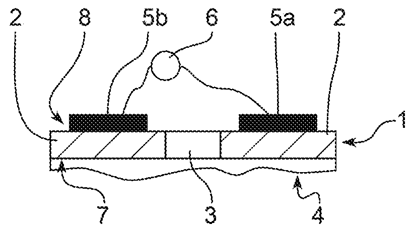 Adhesive polymer matrix for iontophoresis and device for iontophoresis including said matrix