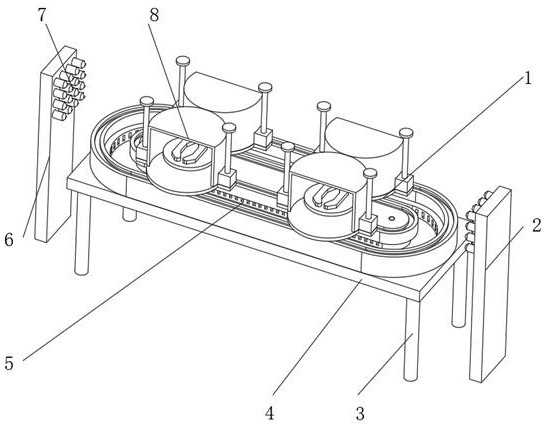 A painting device for the production of electric motorcycle parts