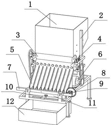 Full-automatic mechanical walnut shell opening machine