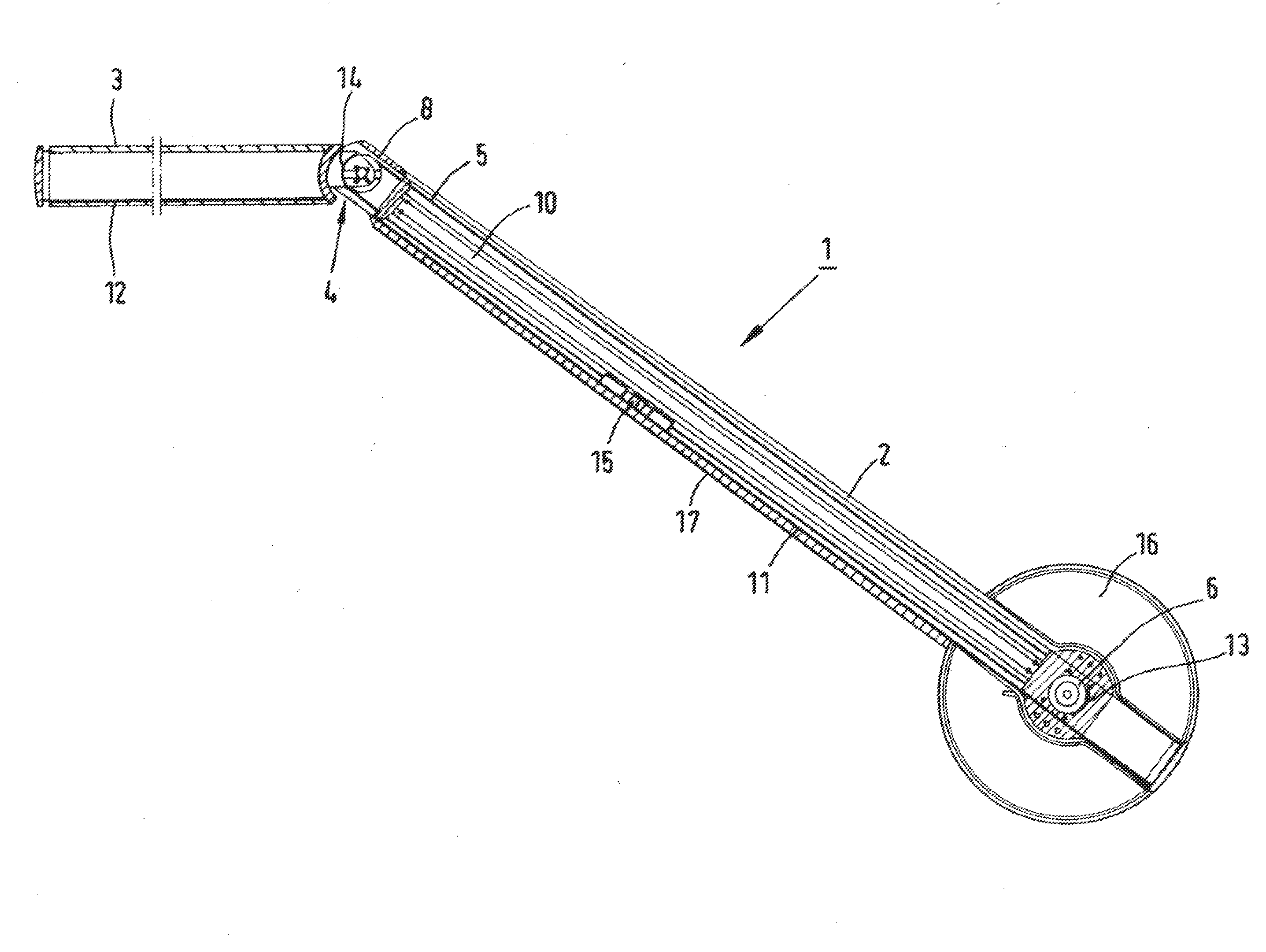 Barrier boom implemented as bendable boom of a vehicle barrier