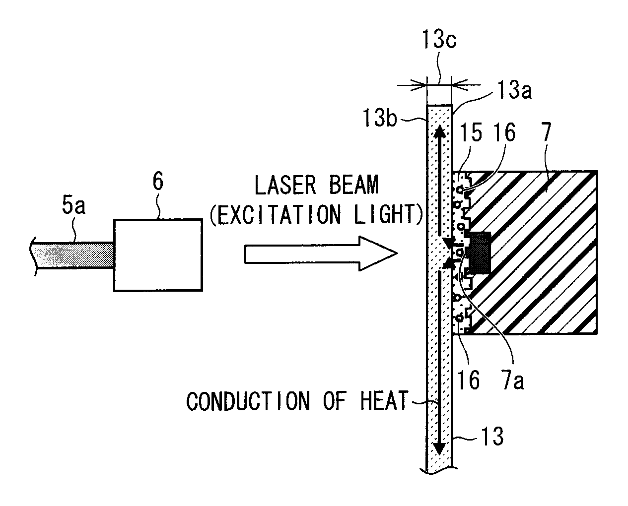 Light-emitting device, illuminating device, vehicle headlamp, and method for producing light-emitting device